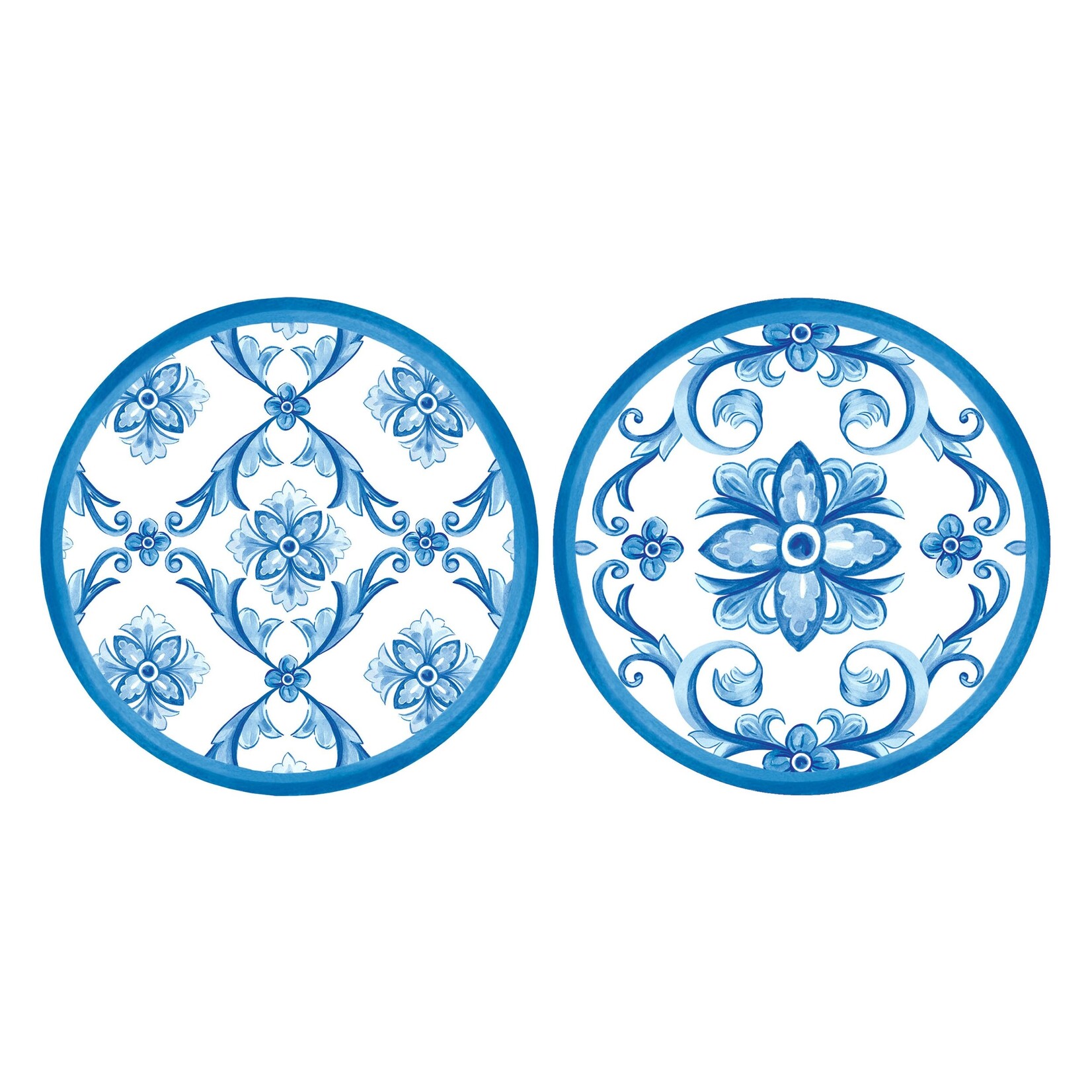 Le Cadeaux Decorative Printed 4" Coaster Set of 20 - Mallorca