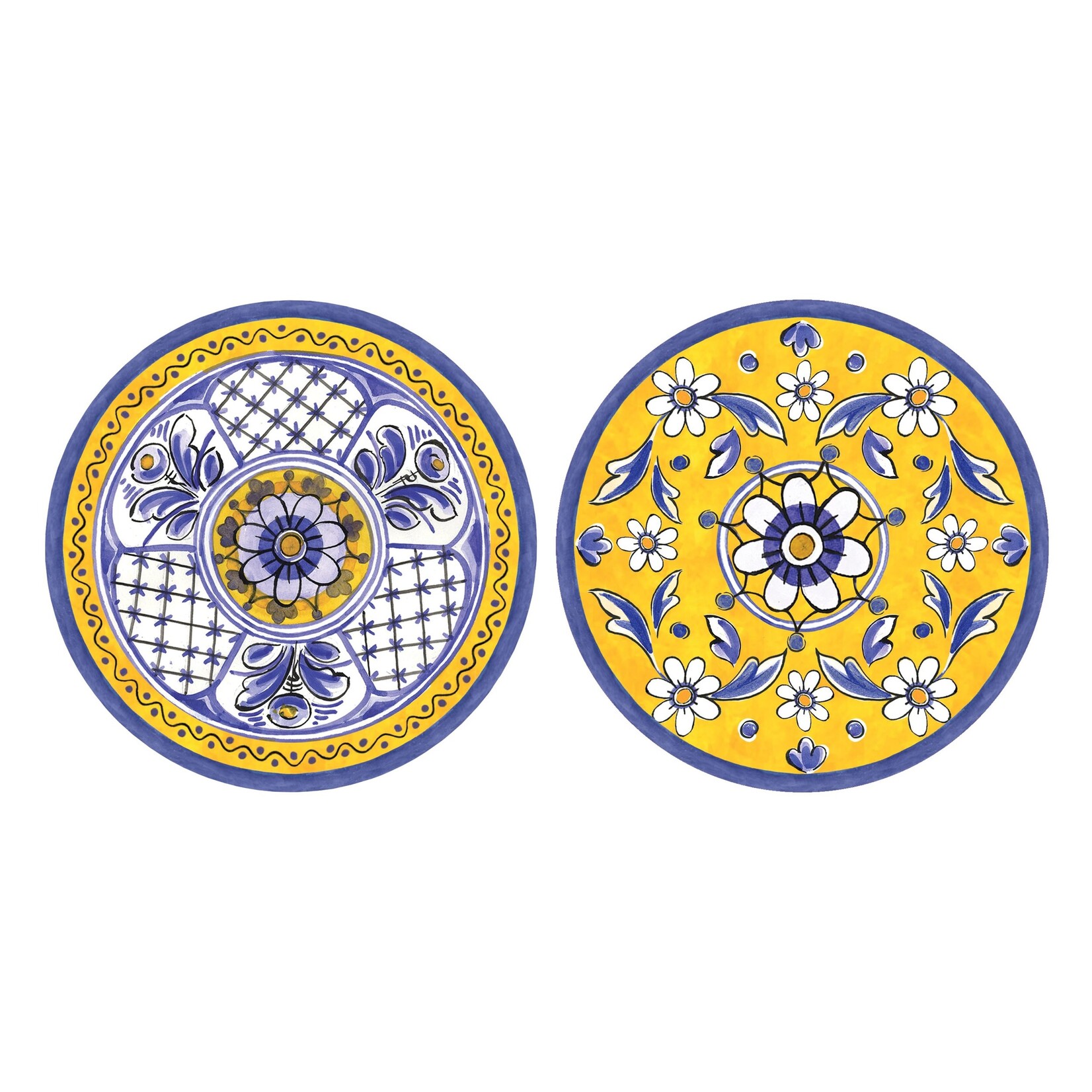 Le Cadeaux Decorative Printed 4" Coaster Set of 20 - Benidorm