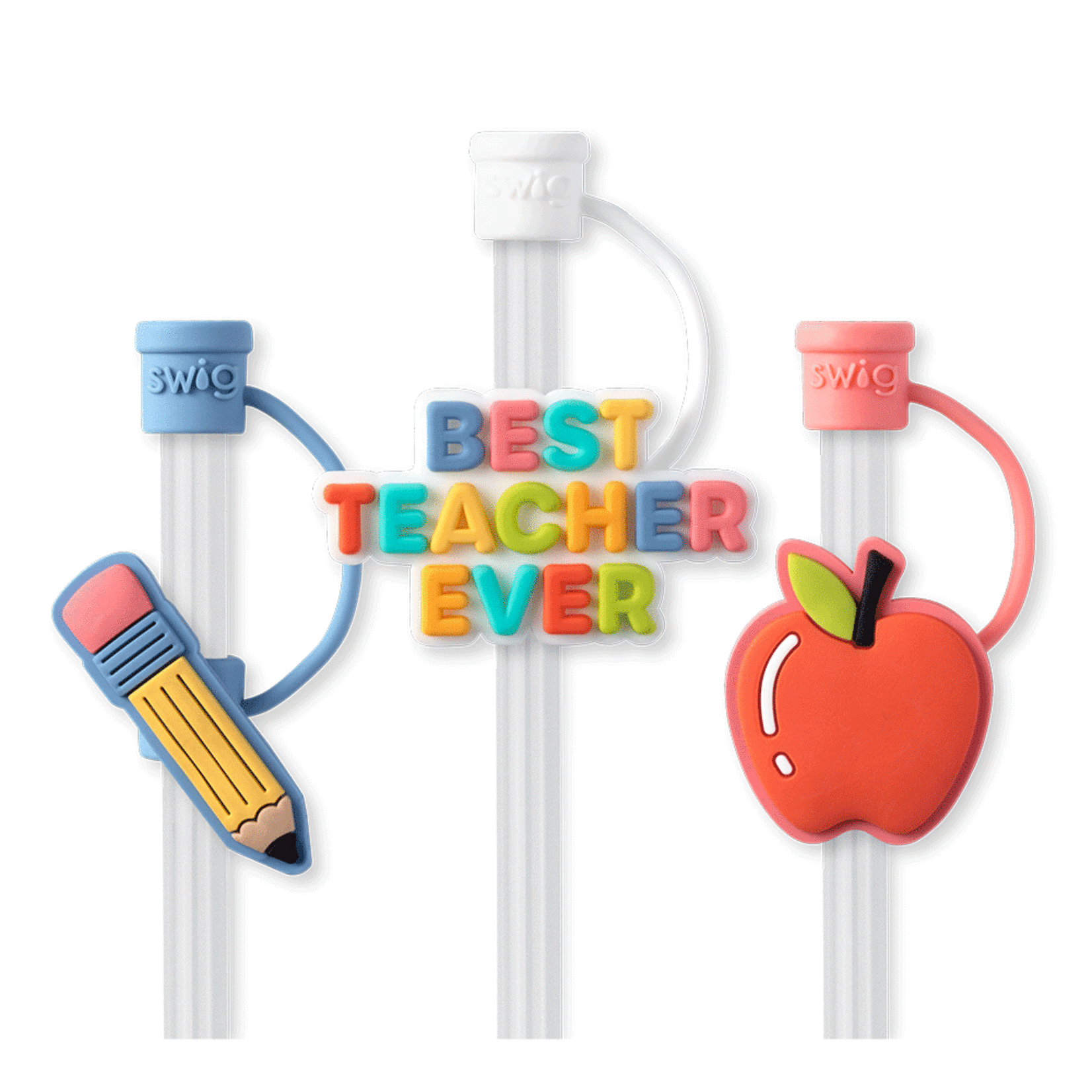 Swig TEACHER LIFE Straw Toppers