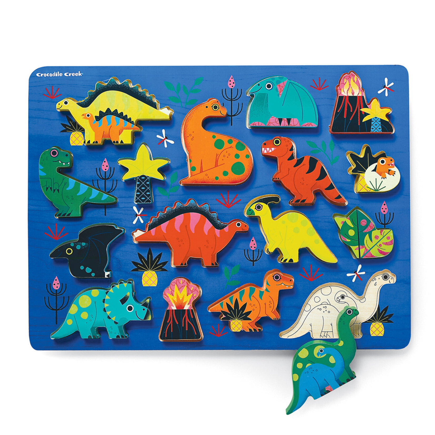 Crocodile Creek, LLC Dinosaur 16-Piece Wood Puzzle