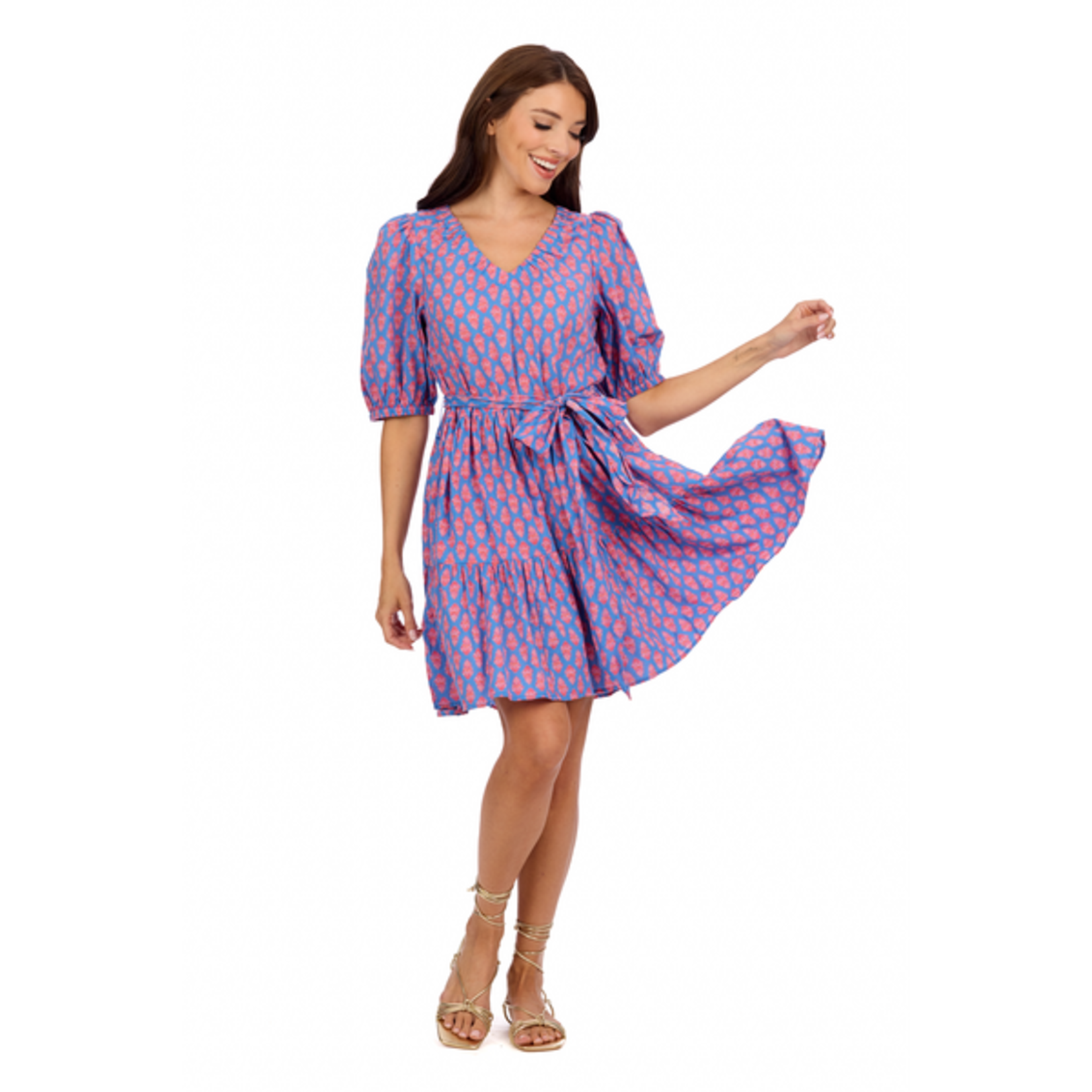 Mud Pie Mud Pie Audra V-Neck Dress