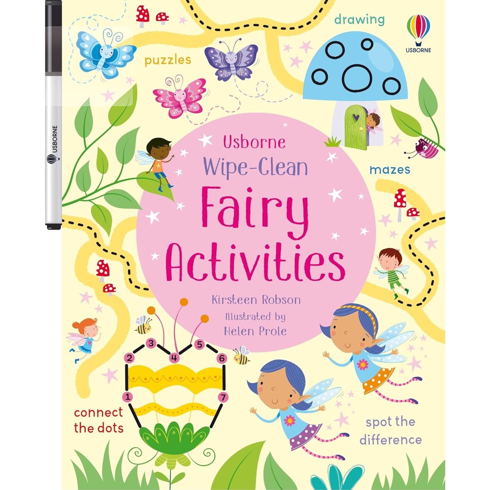 Harper Collins Usborne Wipe-Clean Fairy Activities