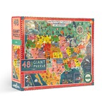 Eeboo USA Giant 48 Piece Puzzle
