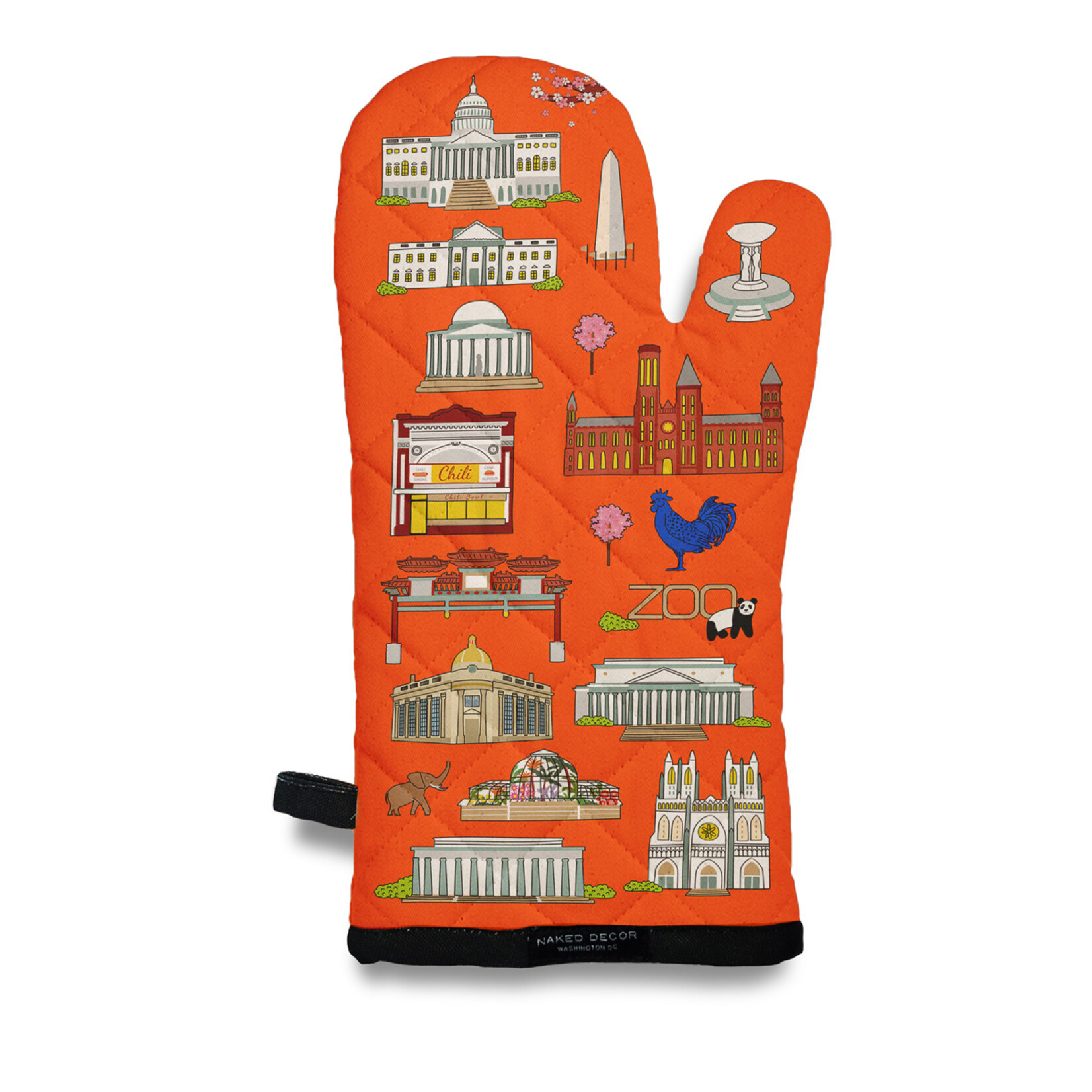 Naked Decor Naked Decor  Oven Mitt: DC Landmarks