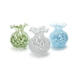 Two's Company Two's Company Ruffled Edged Spotted Vase