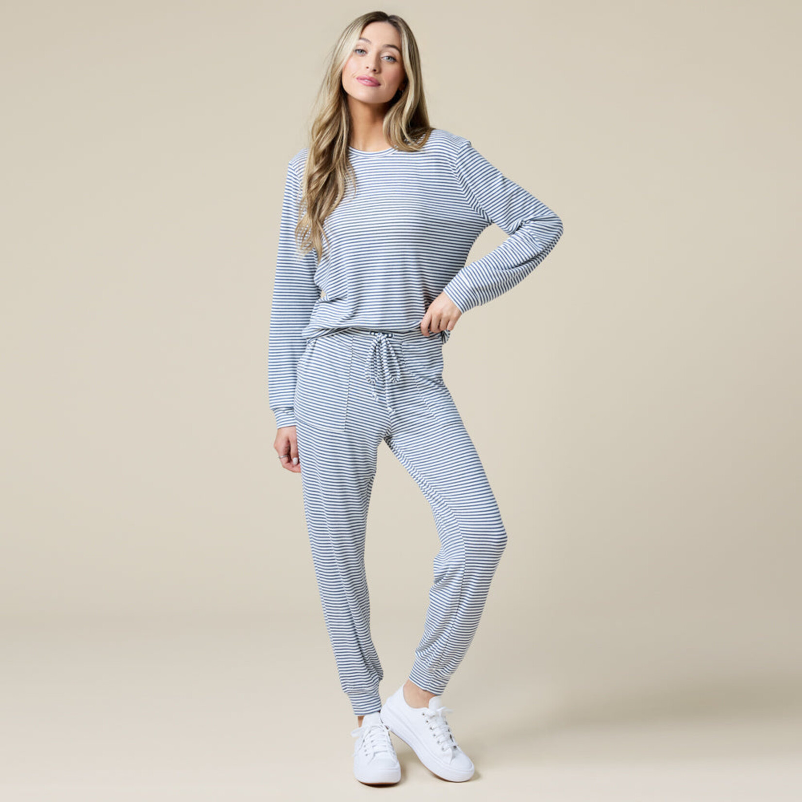 Softies Softies Dream Jersey Crew Neck Lounge Set