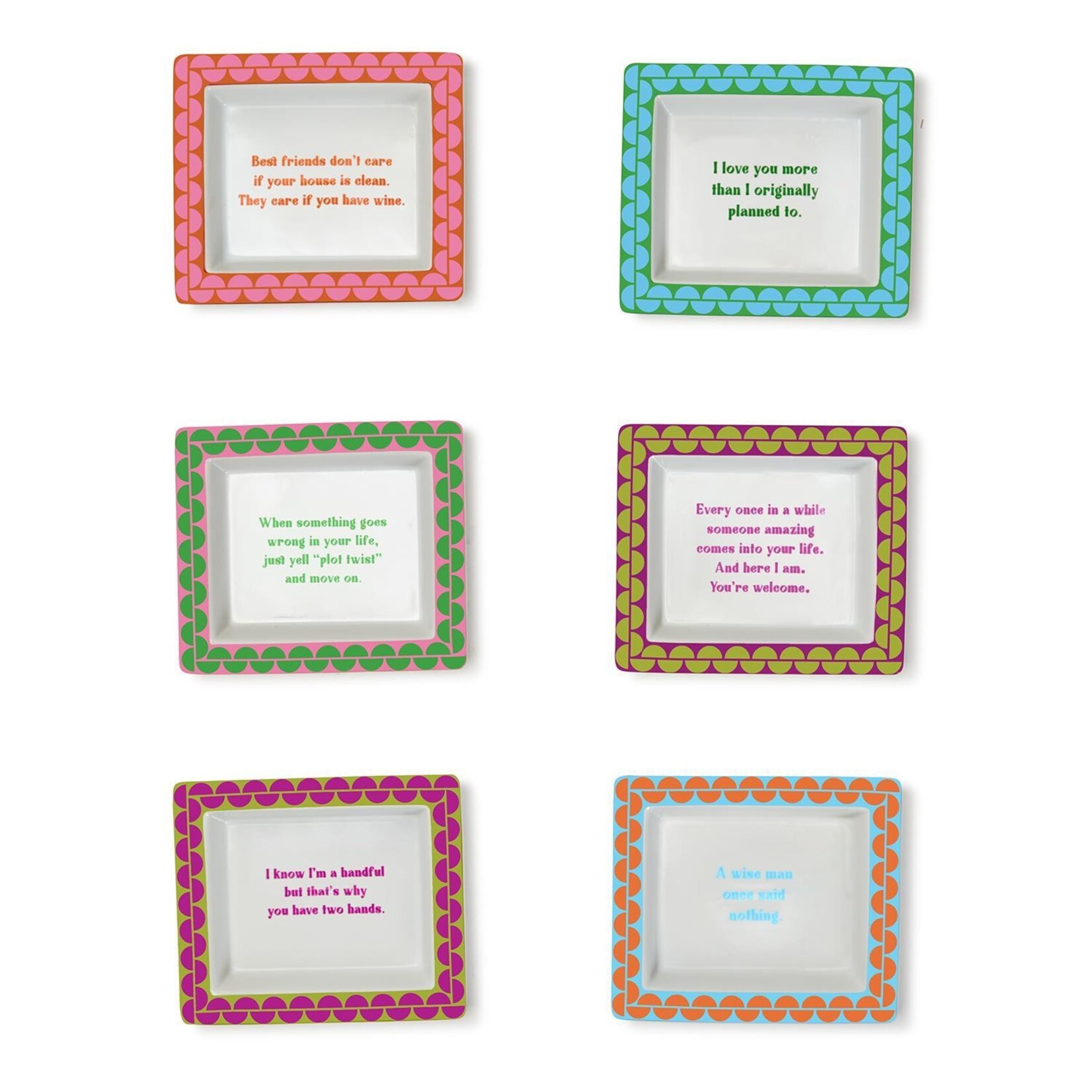 Two's Company Two's Company Sassy Wise Sayings Desk Tray