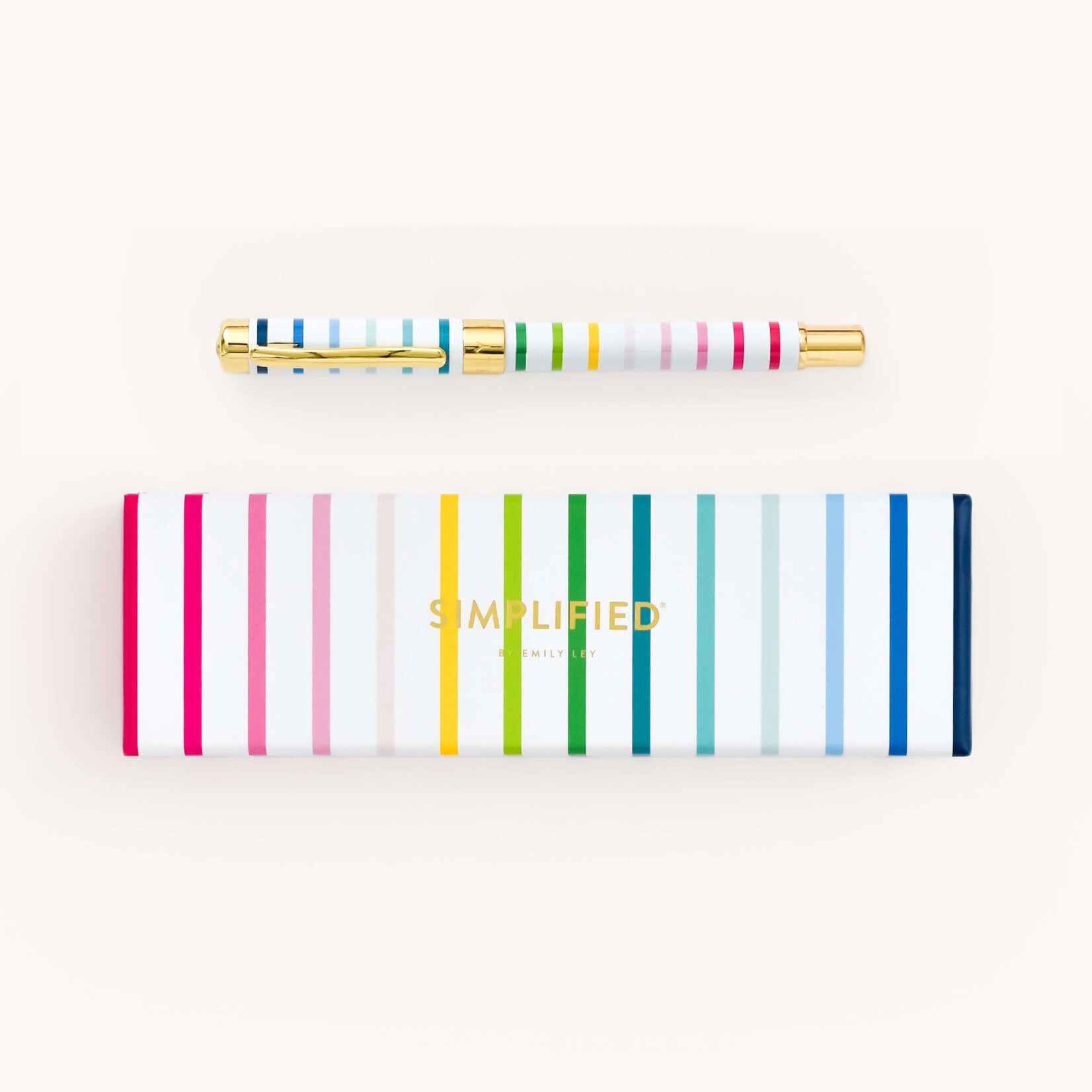 Simplified by Emily Ley Happy Stripe Pen