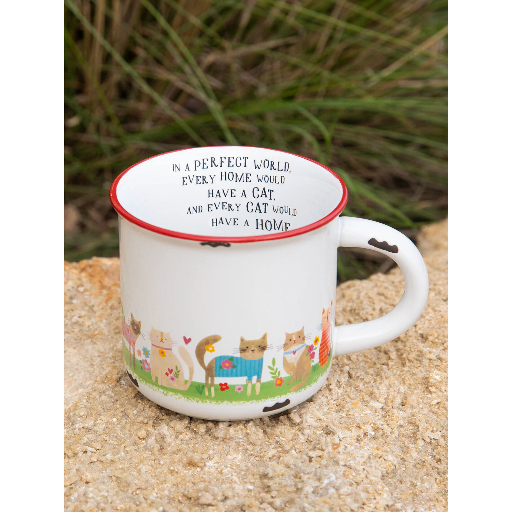 Natural Life Every Home Has A Cat Camp Coffee Mug
