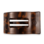 Teleties Teleties Tortoise Flat Rectangular Hair Clip - Large