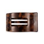 Teleties Teleties Tortoise Flat Rectangular Hair Clip - Medium