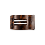 Teleties Teleties Tortoise Flat Rectangular Hair Clip - Small