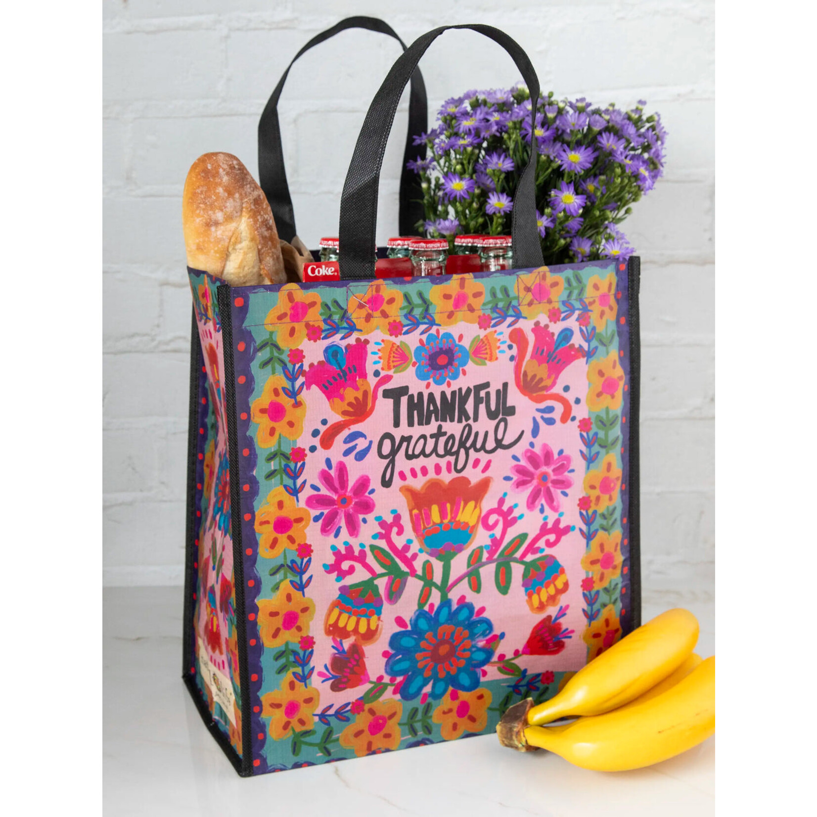 Natural Life Natural Life Grocery Bag Thankful & Grateful