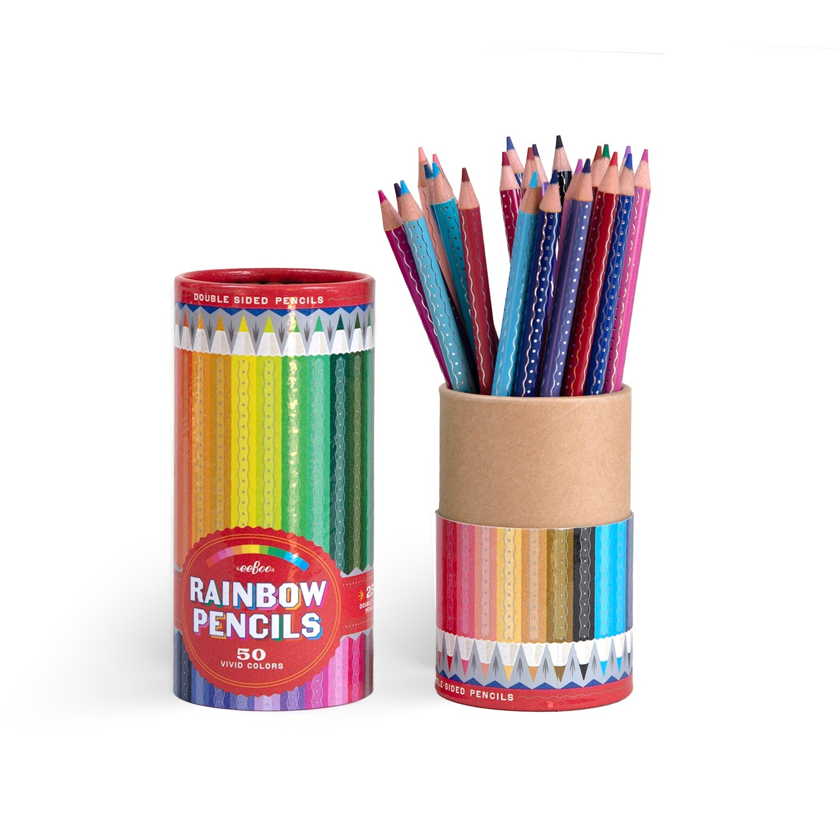 Eeboo Rainbow 25 Double-Sided Pencils