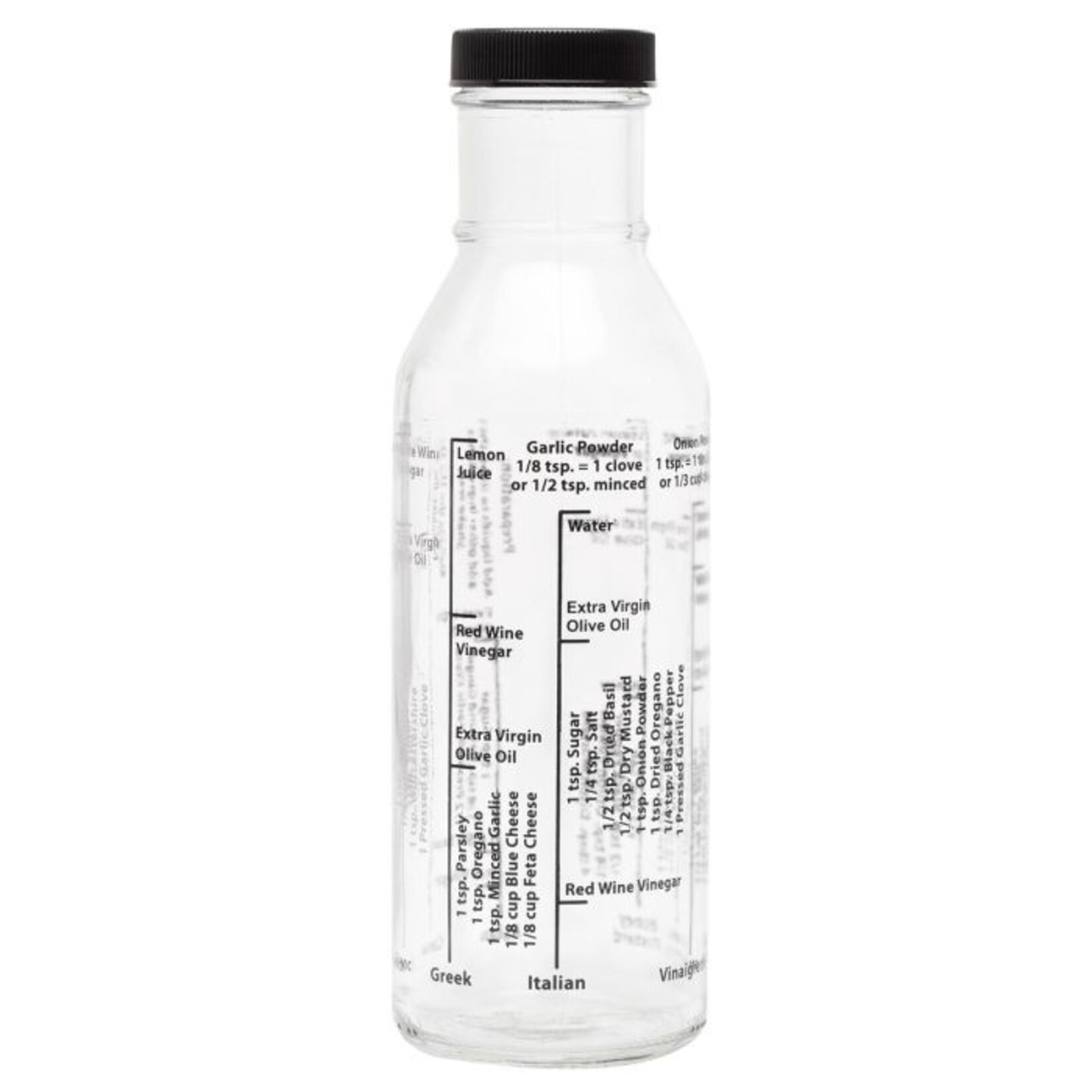 HIC Harold Import Co Kolder Light Recipe Salad Dressing Mixer Bottle