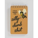 Blue Q Blue Q Silly Dumb Shit 3x5 Spiral Notebook