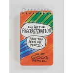 Blue Q Blue Q The Art Of Procrastination. Have You Seen My Pencil? No, My Good Pencil 3x5 Spiral Notebook