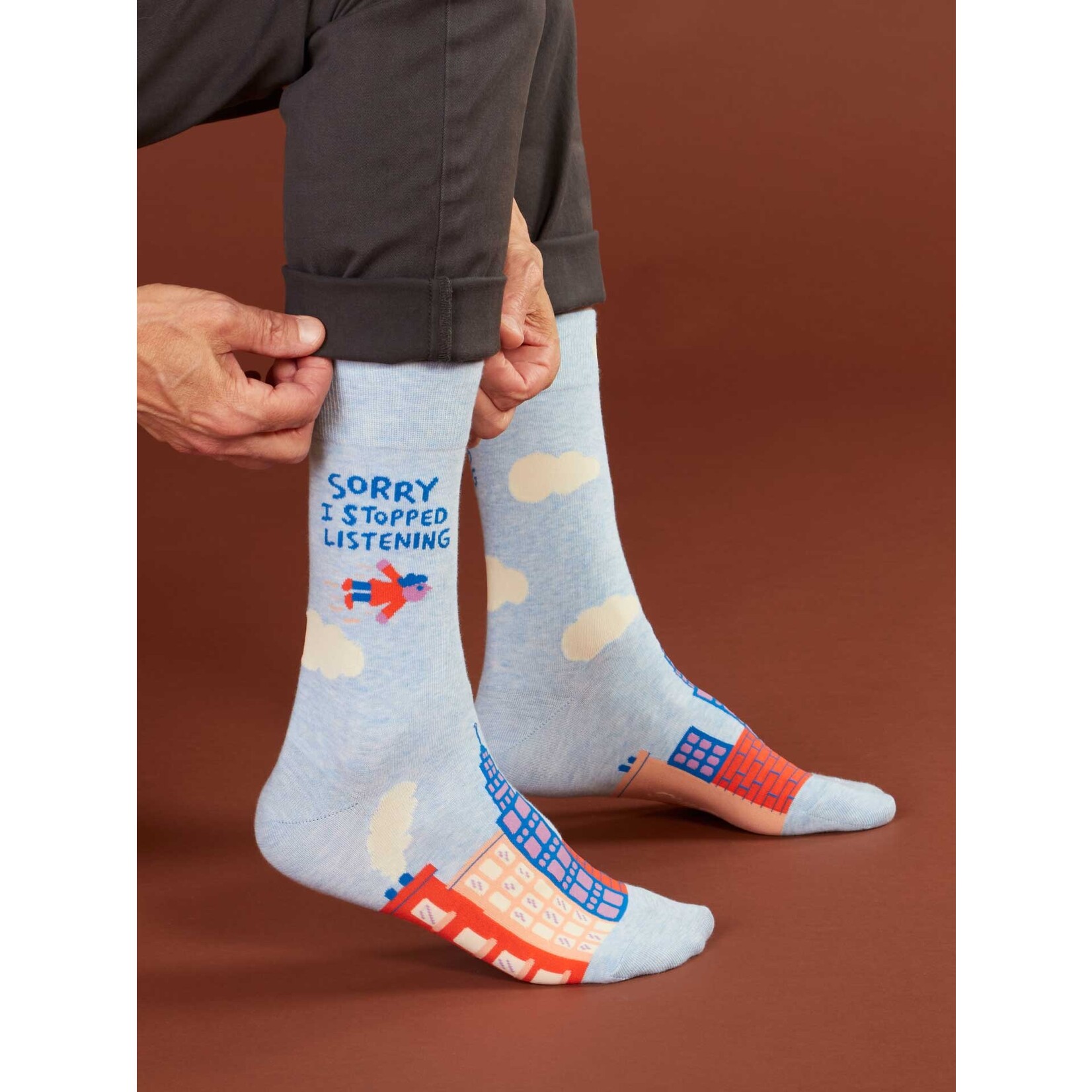 Blue Q Blue Q Sorry I Stopped Listening Men's Socks
