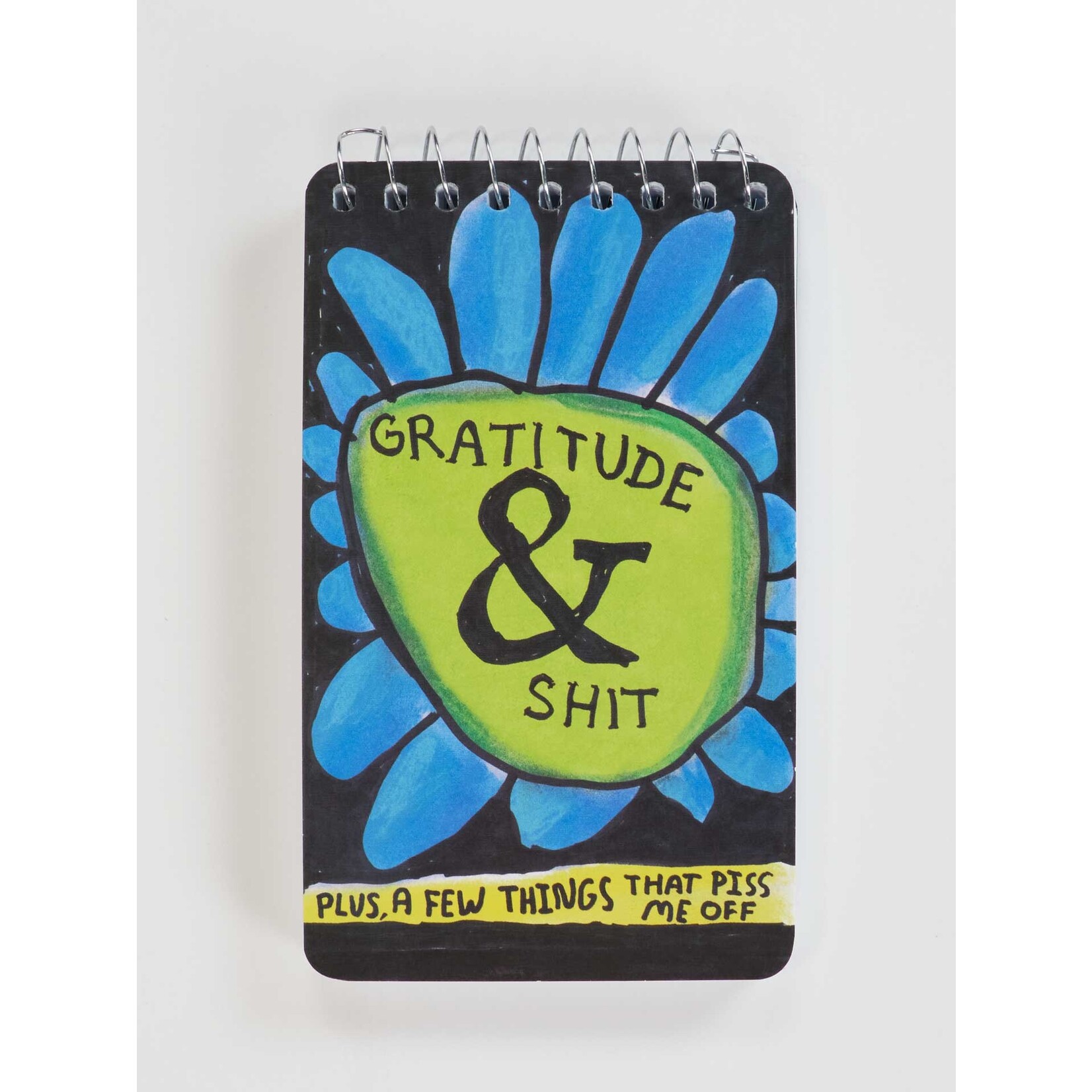 Blue Q Blue Q Gratitude & Shit. Plus A Few Things That Piss Me Off 3x5 Spiral Notebook