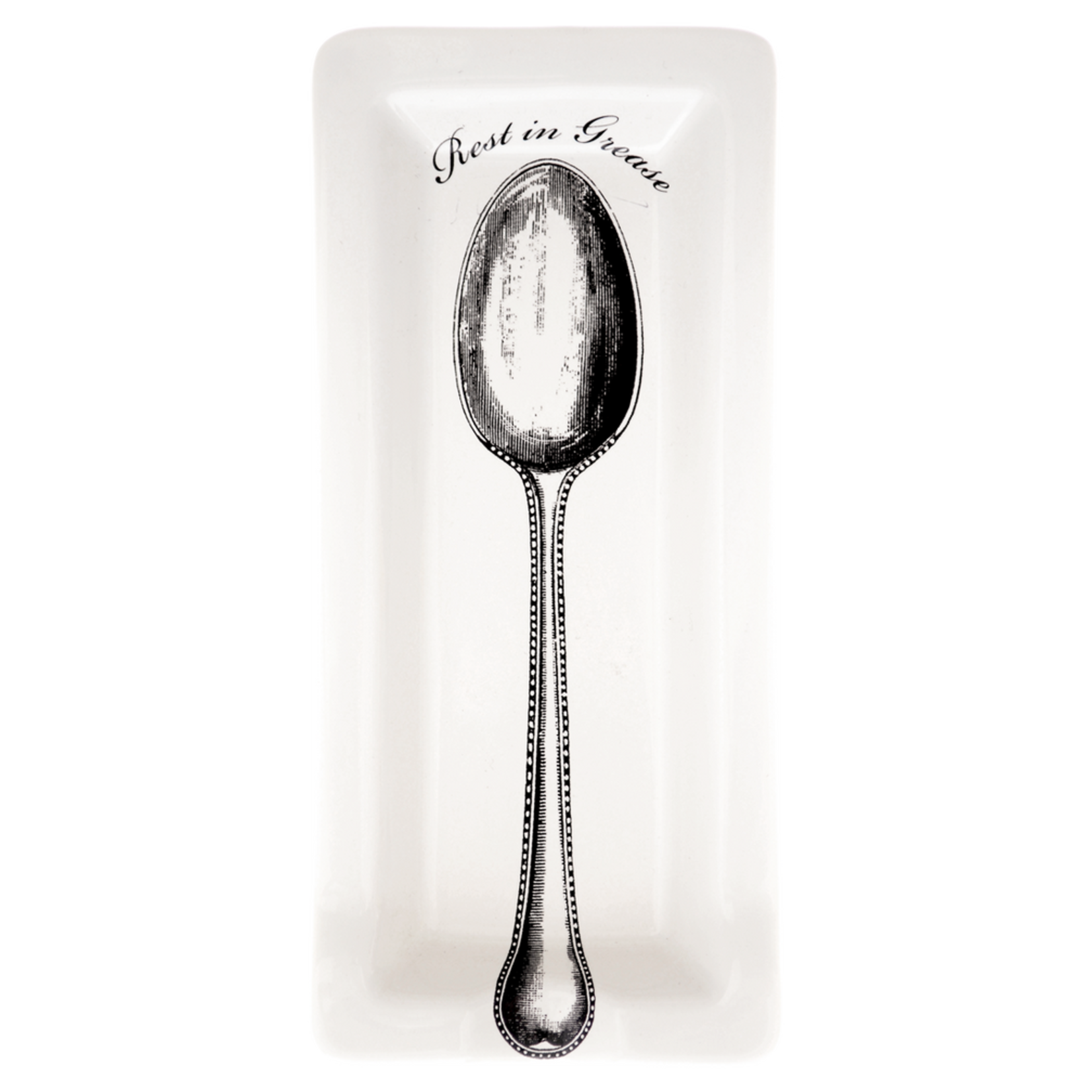 Fishs Eddy Fishs Eddy Funny little Trays - Rest in Grease - (4"x9")