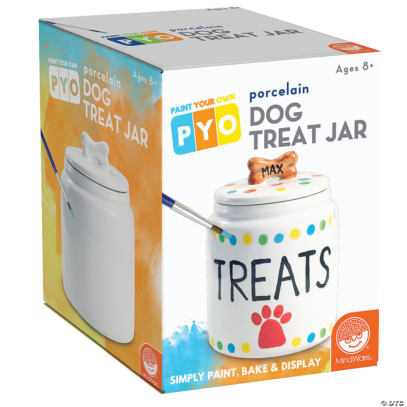 MW Wholesale PYO Porcelain Dog Treat Jar