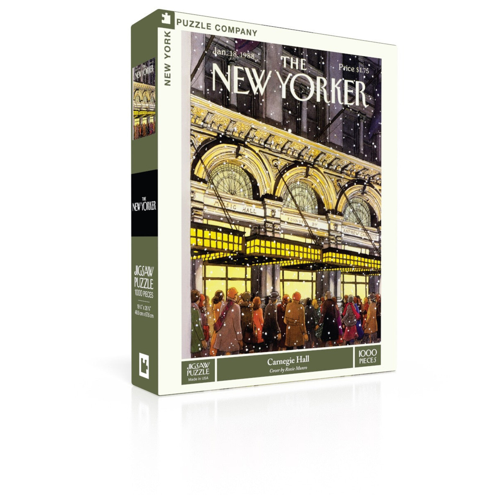New York Puzzle Co. Carnegie Hall 1000 Piece Jigsaw Puzzle