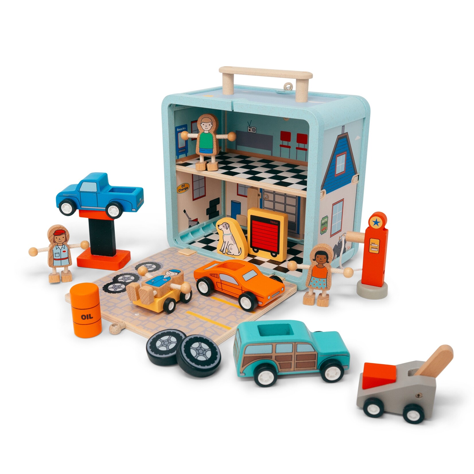 Jack Rabbit Creations Jack Rabbit Creations Suitcase Series - Auto Garage