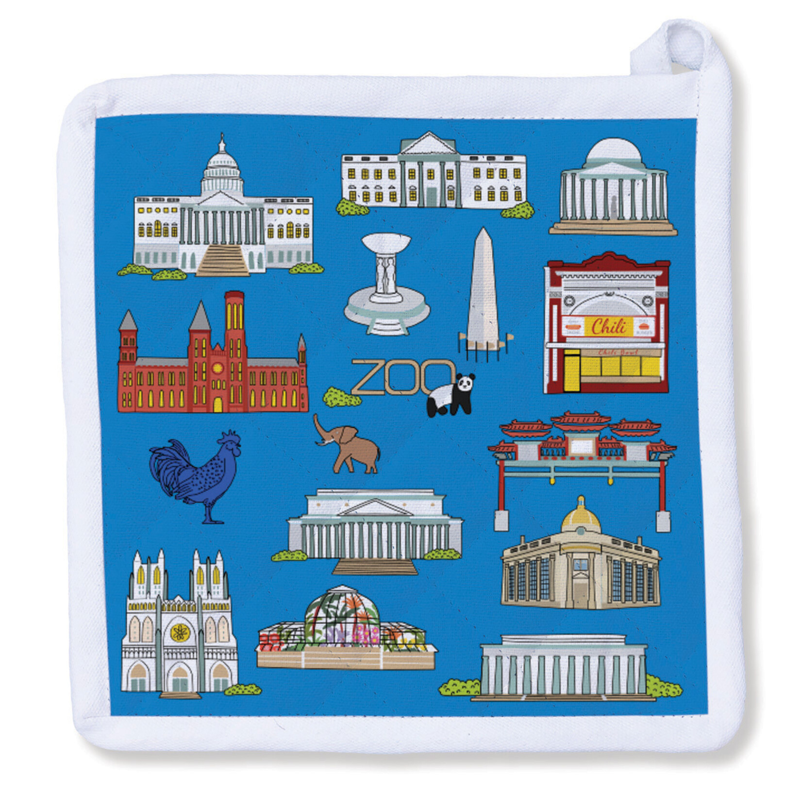 Naked Decor Naked Decor  Pot Holder: DC Landmarks