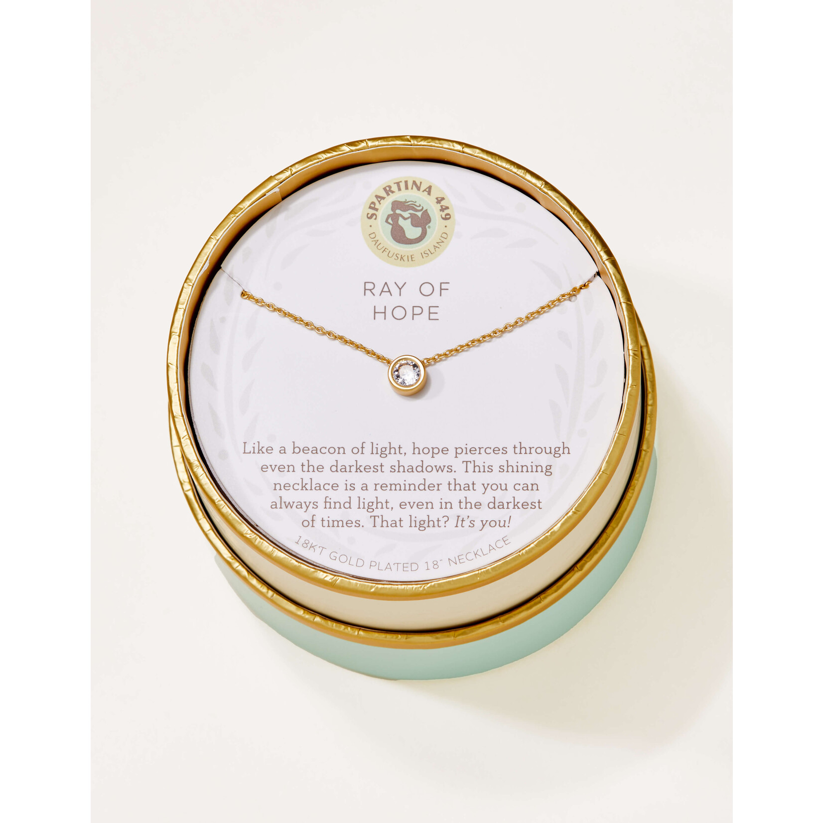 Spartina Sea La Vie Necklace 18" Ray of Hope/Gem