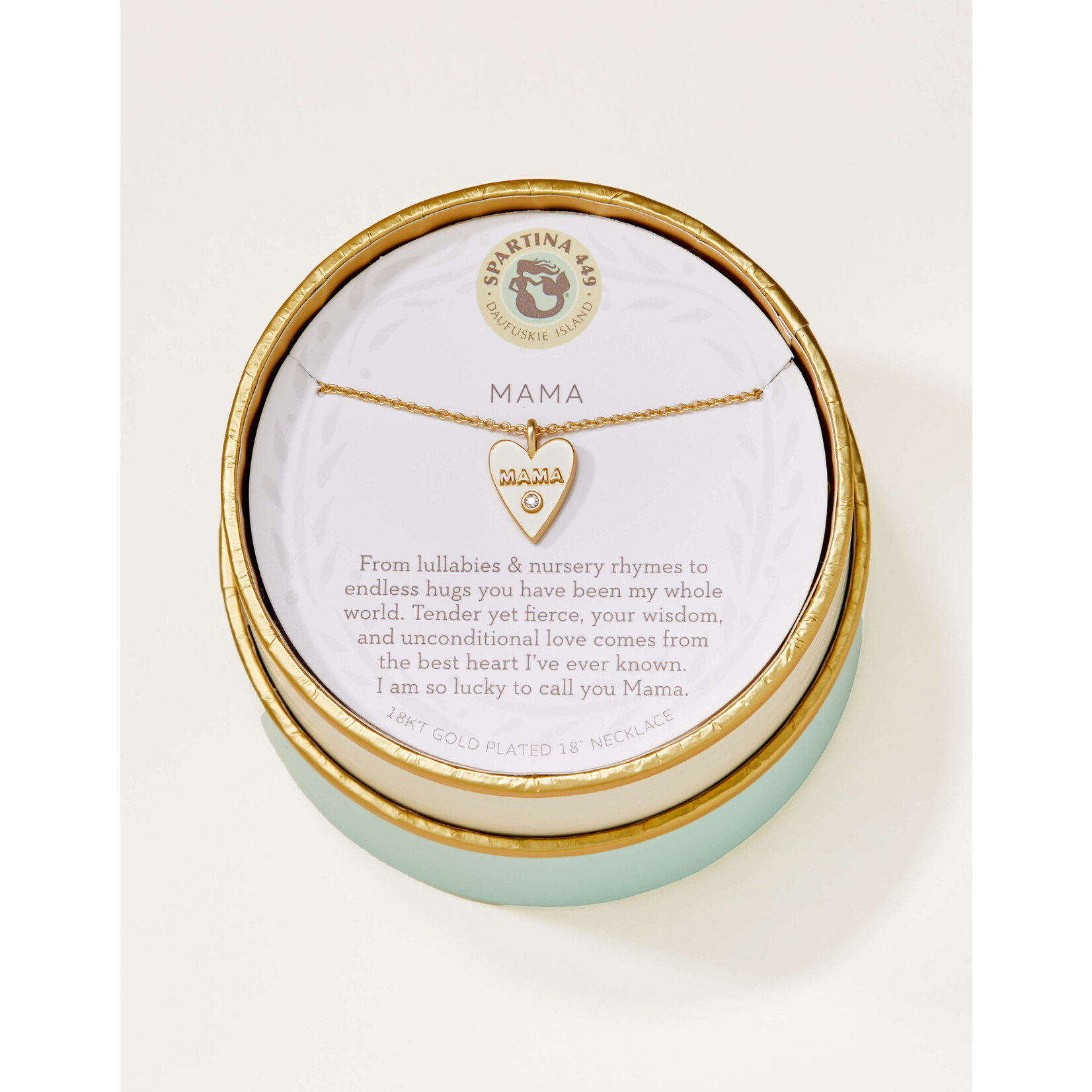 Spartina Sea La Vie Necklace 18" Mama/Heart