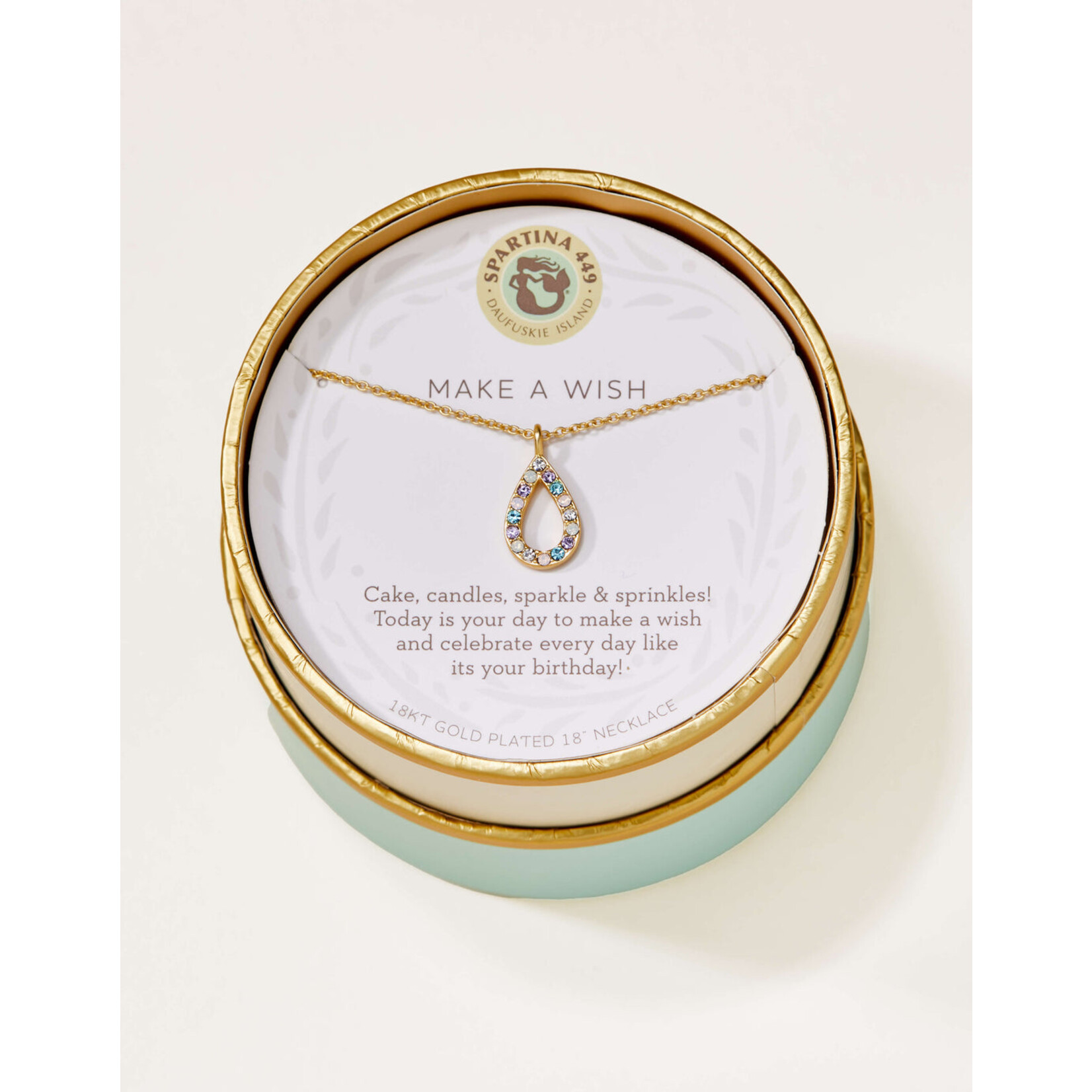 Spartina Sea La Vie  Necklace 18" Make a Wish/Flame