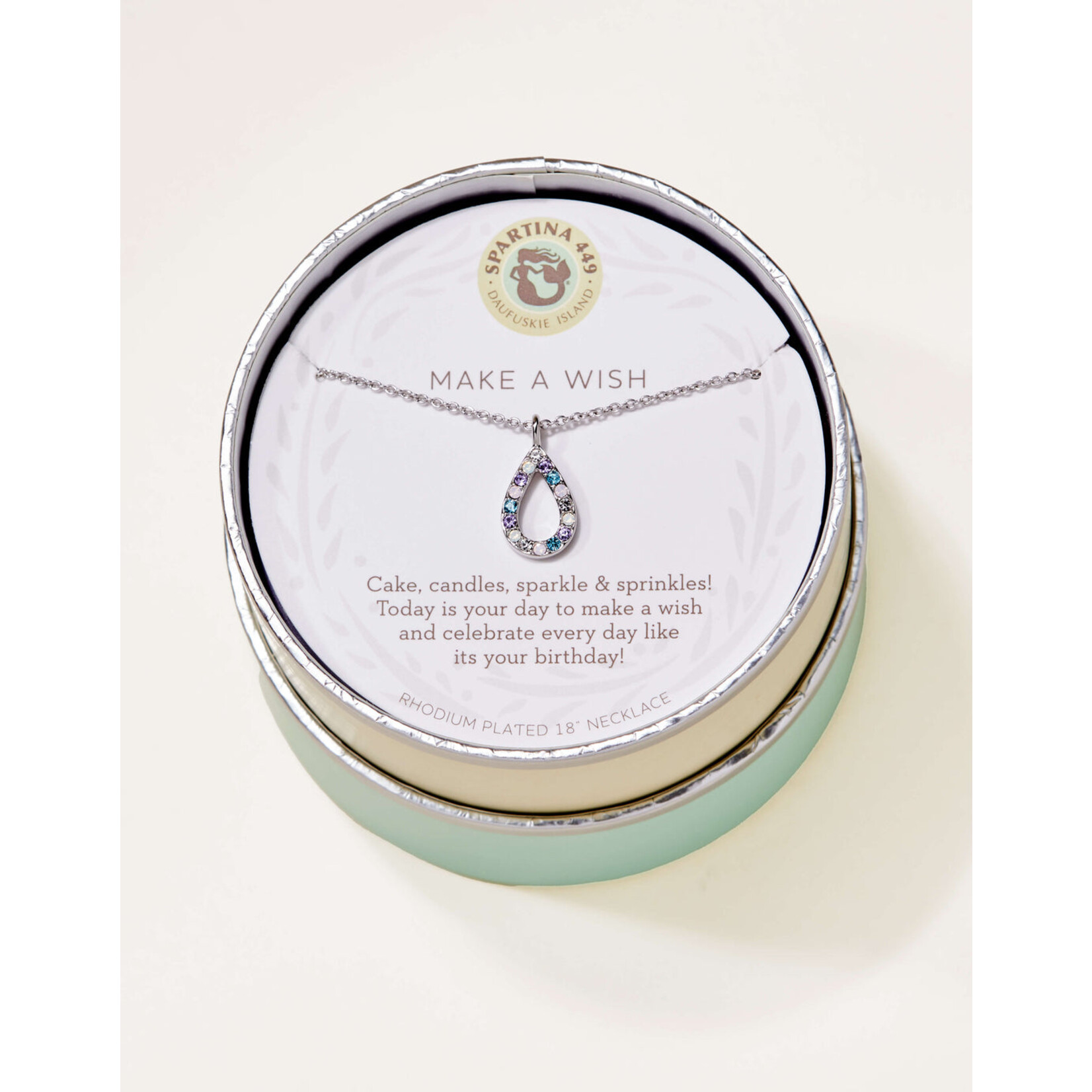 Spartina Sea La Vie  Necklace 18" Make a Wish/Flame