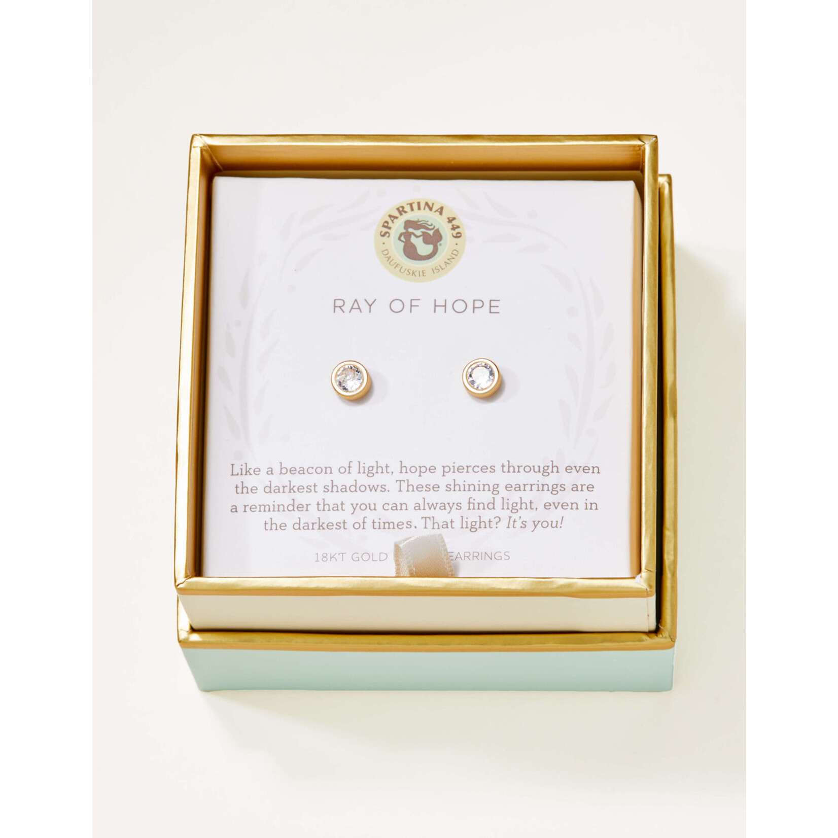 Spartina Sea La Vie Stud Earrings Ray of Hope/Gem