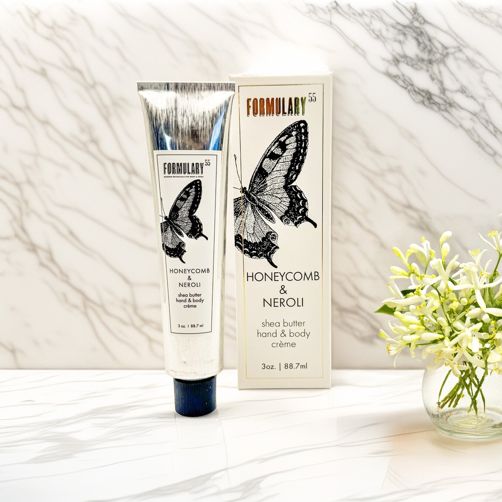 Formulary 55 On the Go Shea Butter Hand & Body Creme  Honeycomb & Neroli