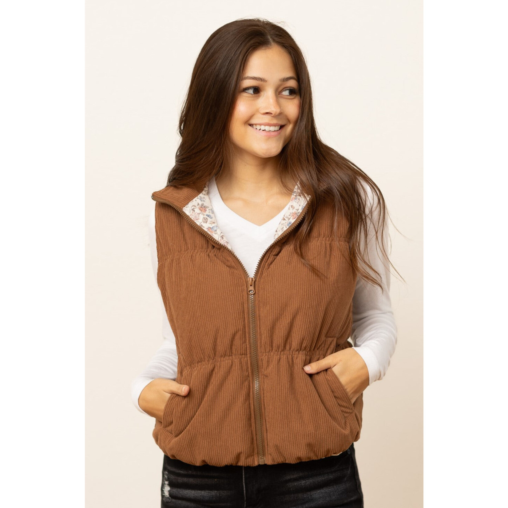 Southern Grace Family of Brands Gillian Reversible Puffer Vest