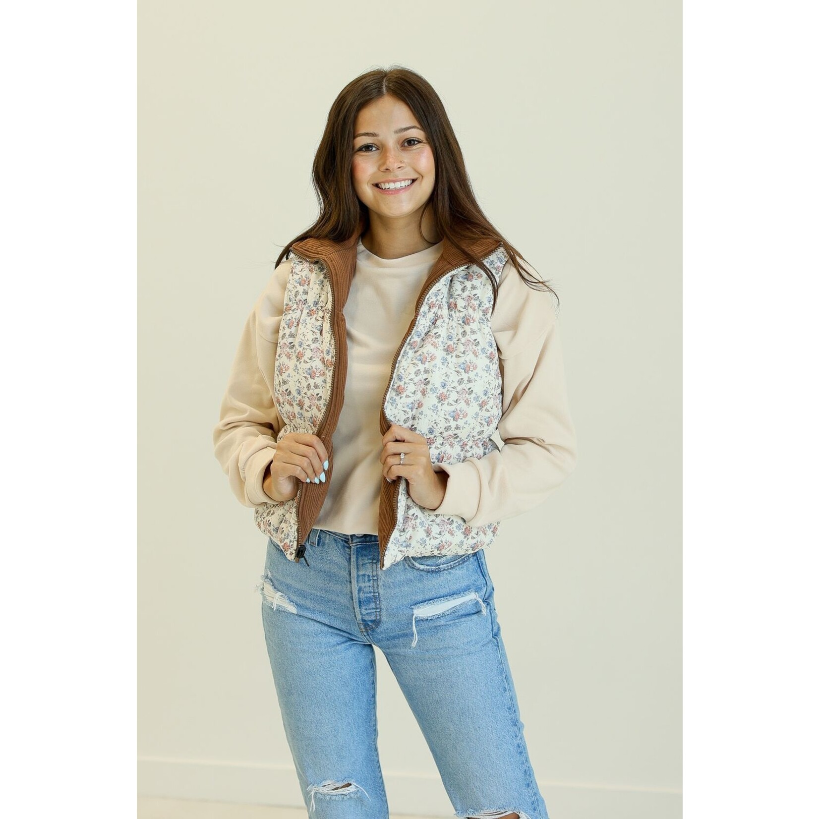 Southern Grace Family of Brands Gillian Reversible Puffer Vest
