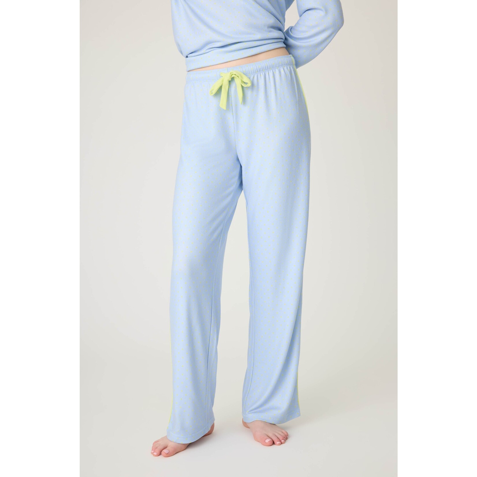 P.J. Salvage Beautiful Life Polka Dot Open Leg Pant