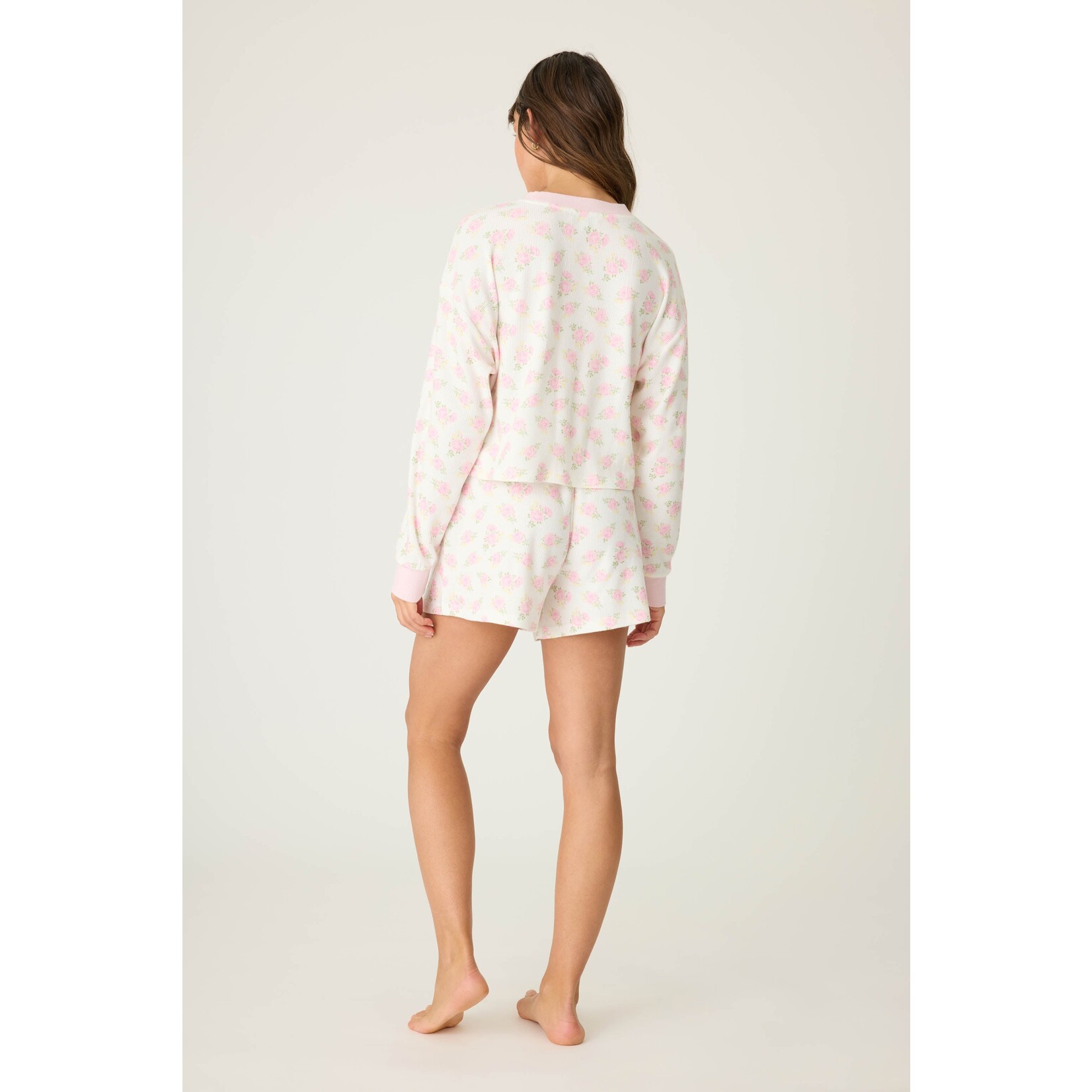 P.J. Salvage Boyfriend Boxer Ditsy Floral Shorts Set