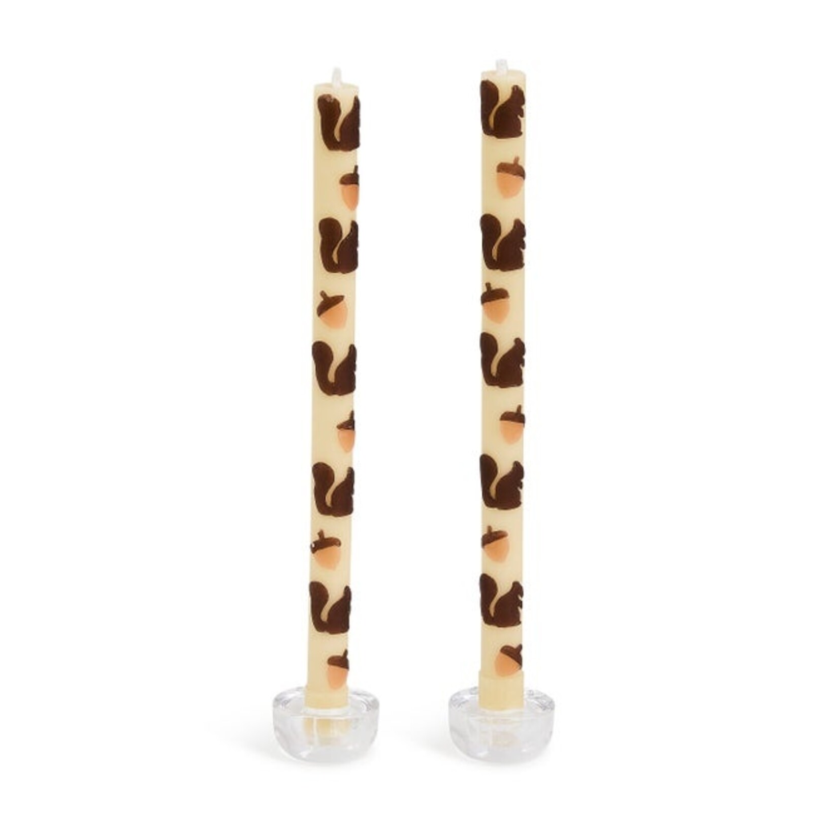 Mackenzie-Childs MacKenzie-Childs Squirrel and Acorns  Dinner Candles -  Set of 2