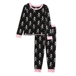Mud Pie Pink Skeleton Glow Toddler Pajamas