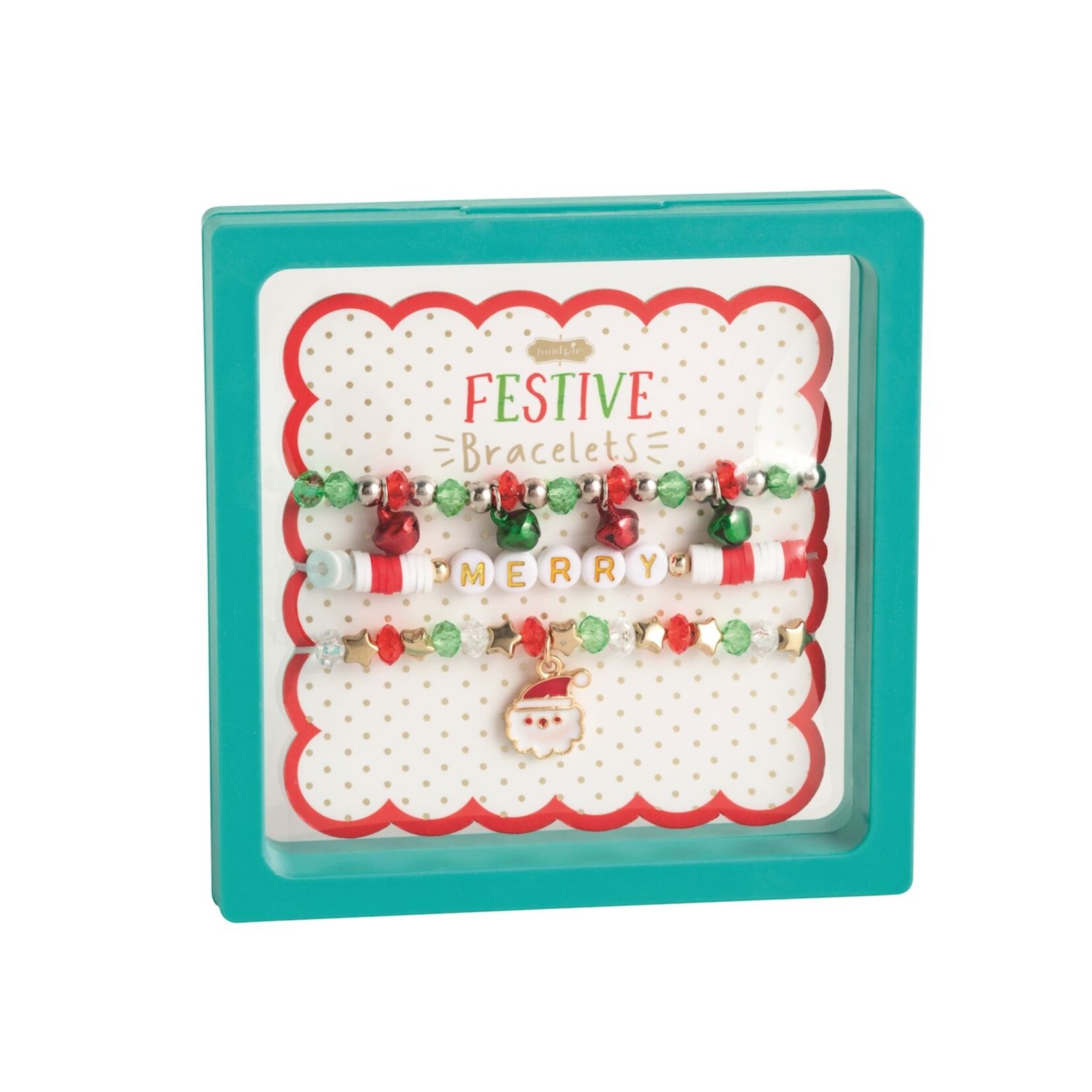 Mud Pie Christmas Beaded Bracelets