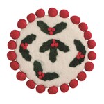 Mud Pie Christmas Felt Trivet