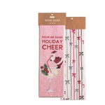 Mud Pie Holiday Christmas Paper Wine Bags Set of 6