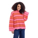 Mud Pie Quinnie Turtleneck Sweater Pink