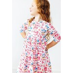 Mila & Rose Mila & Rose Birthday Girl 3/4 Sleeve Pocket Twirl Dress
