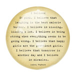 Sugarboo & Co. I Believe in Pink Paperweight 4 x 4
