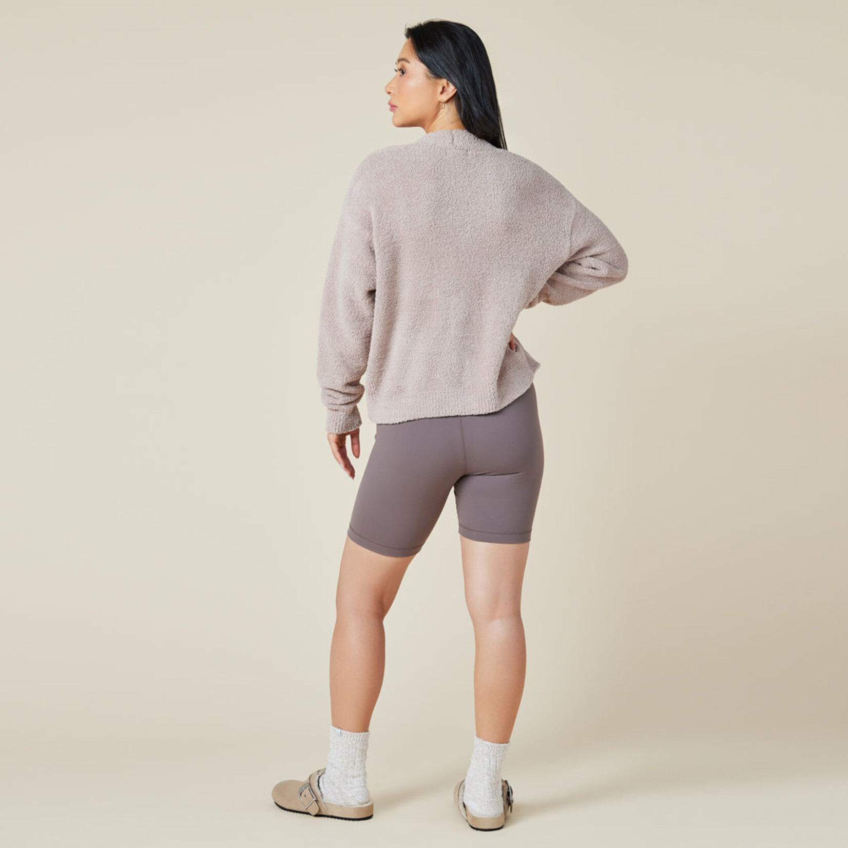 Softies Solid Marshmallow Crop Cardigan