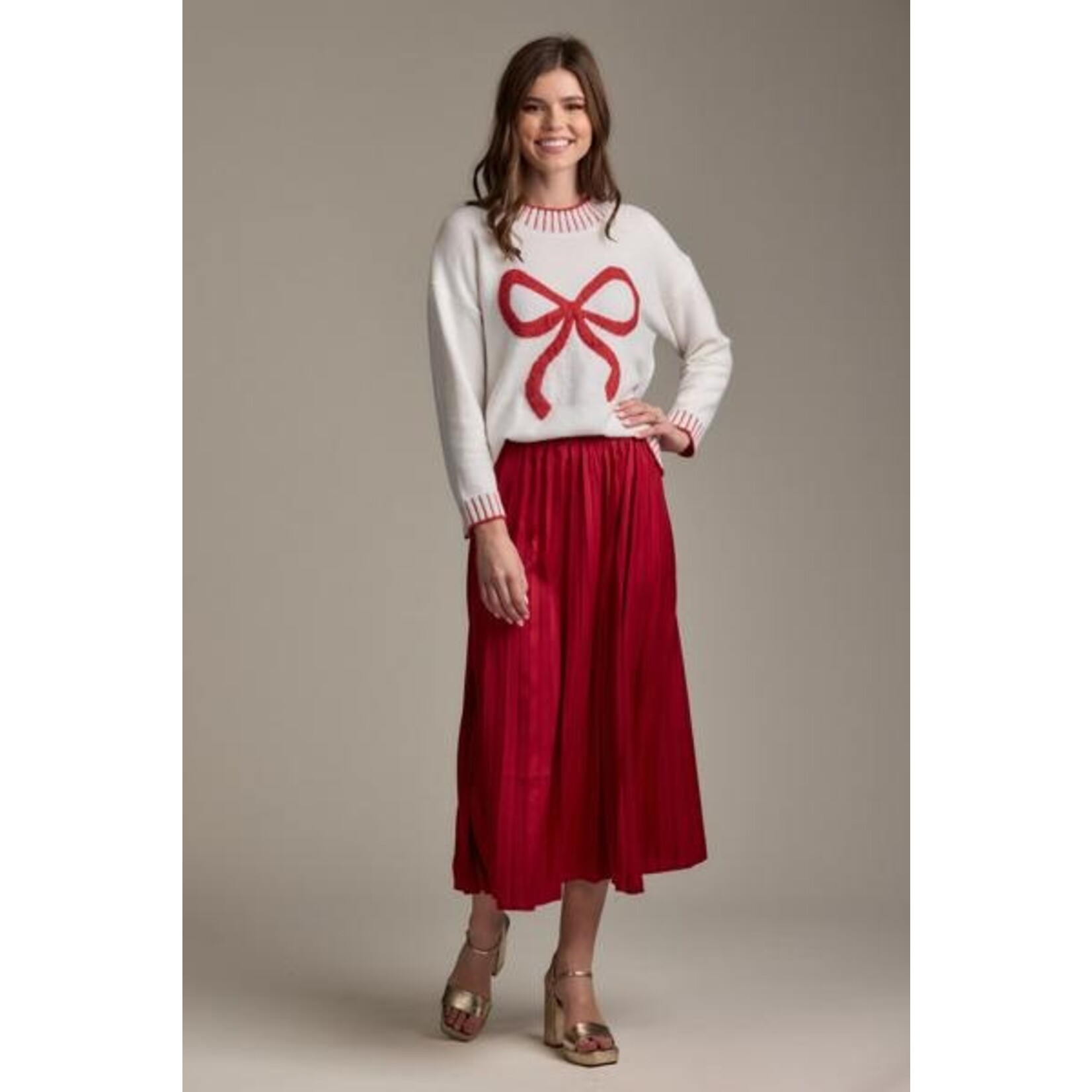 Mud Pie Townes Pleated Skirt