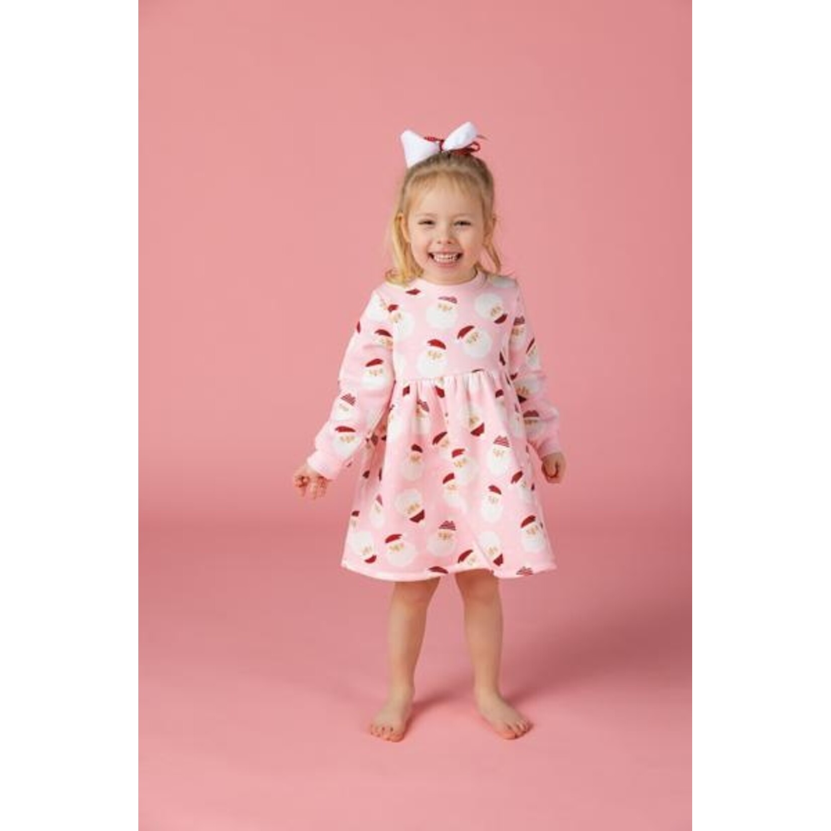 Mud Pie Printed Santa Dress