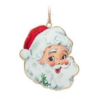 Abbott Retro Santa Head Ornament